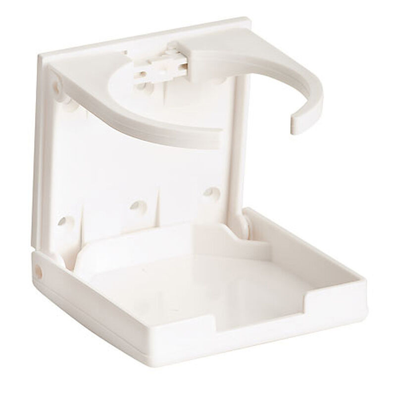 Collapsible Plastic Drink Holder, White image number 1